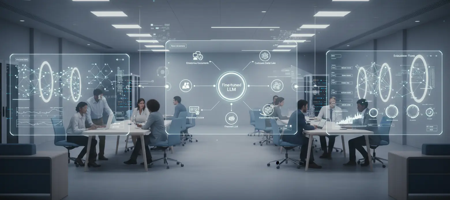 Enterprise LLM consulting and fine tuning services for large language model optimization and deployment